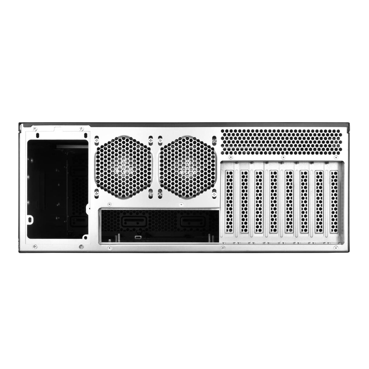 Silverstone SST-RM44 - Chasis Servidor con Montura en Rack 4U y compatibilidad Mejorada para refrigeración líquida
