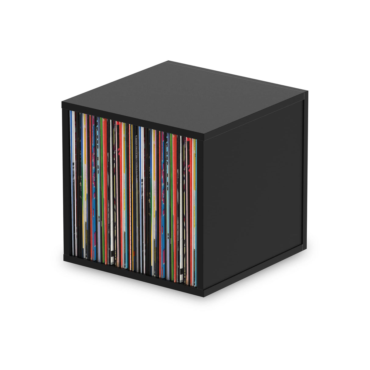 Glorious DJ Record Box black 110 - Tiene capacidad para 110 discos de 12", apilables con otras cajas de discos de Glorious, negro