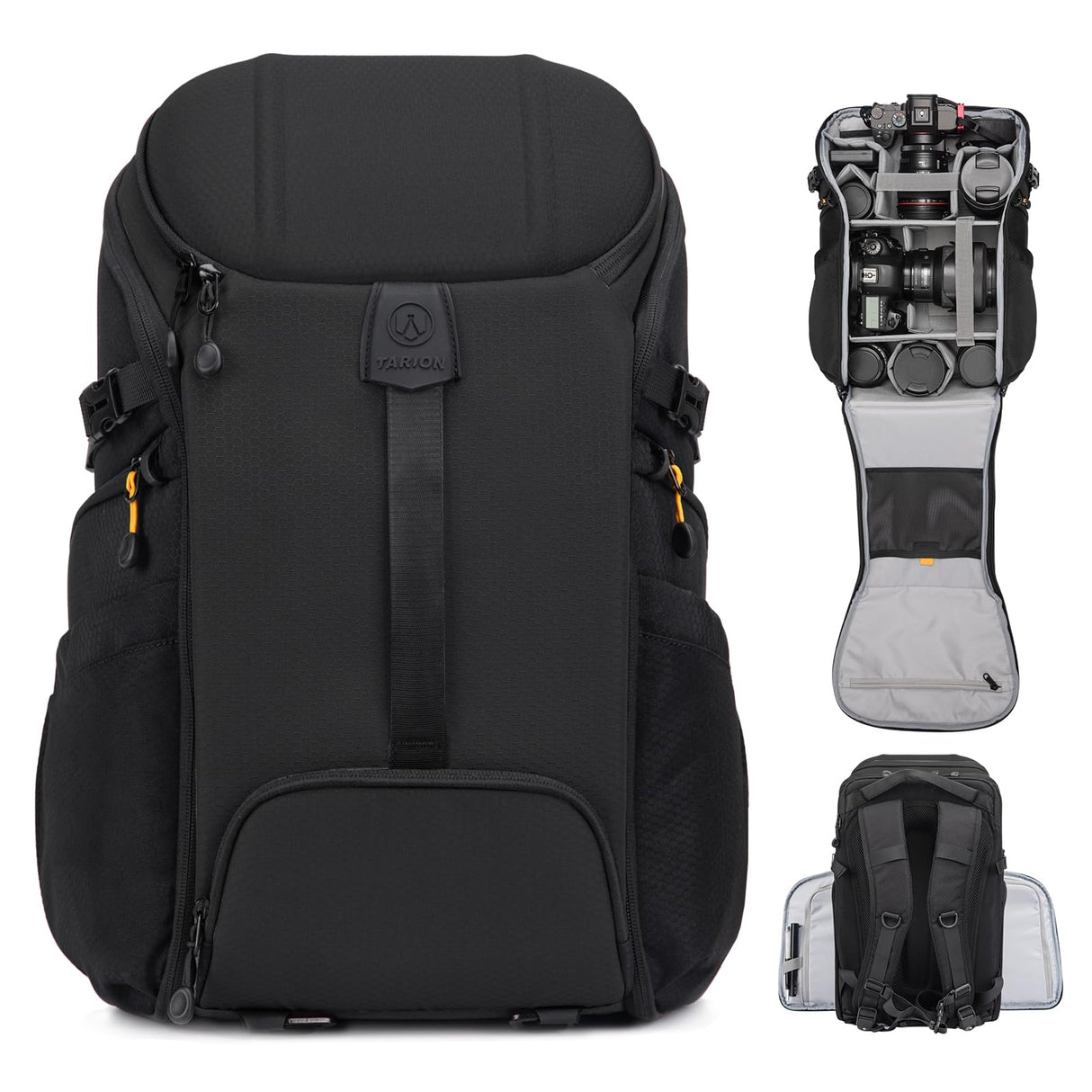 TARION Mochila para cámara - Mochila impermeable para cámara Mochila para cámara Mochila grande para fotografía Acceso lateral con compartimento para computadora portátil de 15,6 pulgadas