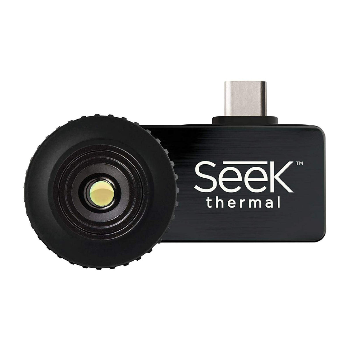 Seek Thermal Compact Cámara de imagen térmica con conector USB-C y carcasa hermética protectora para dispositivos iPhone, Negro