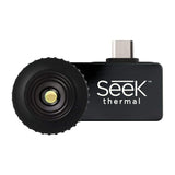 Seek Thermal Compact Cámara de imagen térmica con conector USB-C y carcasa hermética protectora para dispositivos iPhone, Negro