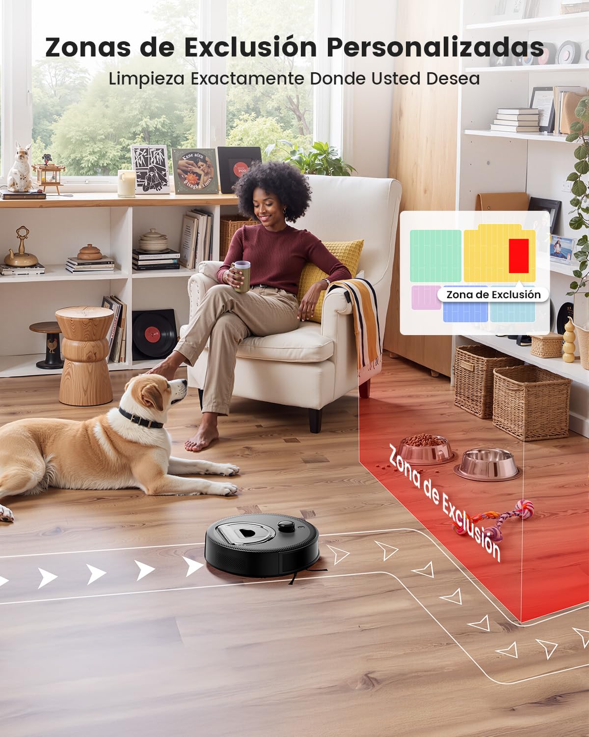 LEFANT M330 Pro Robot Aspirador y Fregasuelos con Mapeo 3 en 1, Navegación dToF, 5000Pa, 150min, Evitación de Obstáculos PSD 190°, WiFi/Alexa 2,4GHz y 5GHz, Ideal para Pelo de Mascotas y Alfombras