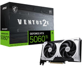 MSI Gaming RTX 5060 Ti 8G Ventus 2X OC Plus - Tarjeta gráfica (8 GB GDDR7, TBA-bit, Rendimiento Extremo: TBA MHz, DisplayPort x3 2.1a, HDMI 2.1b, NVIDIA Blackwell Architectura)