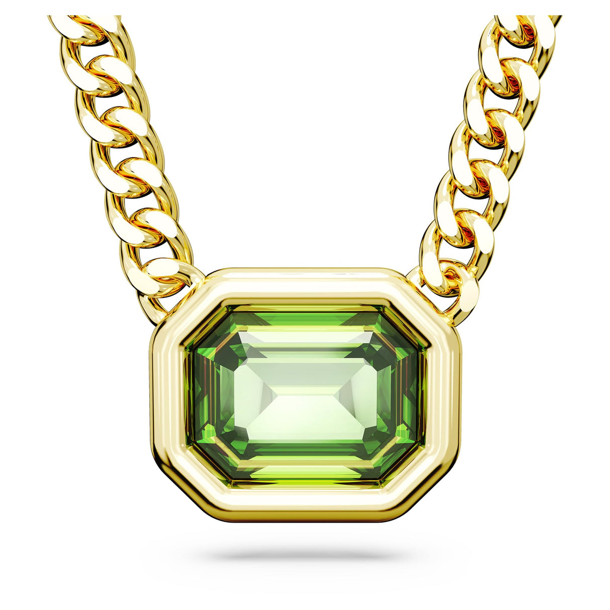 Swarovski Colgante Millenia, Cristales Verdes, Baño Tono Oro