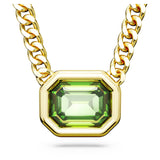 Swarovski Colgante Millenia, Cristales Verdes, Baño Tono Oro
