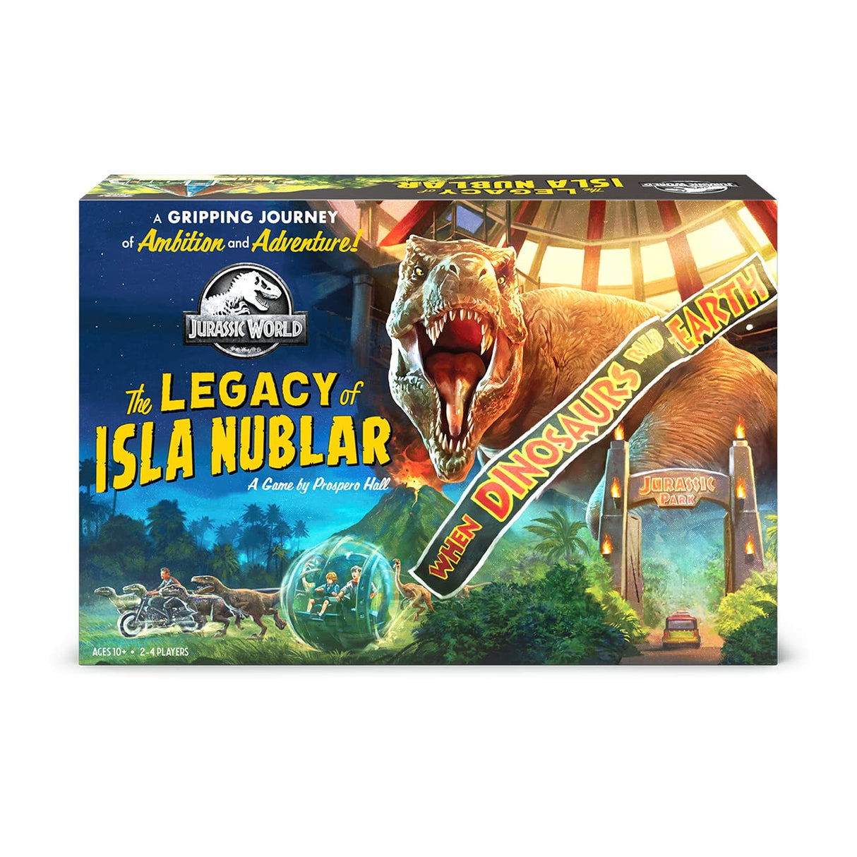 Funko Games - Jurassic Park: The Legacy of Isla Nublar Strategy Adventure Board Game - for Kids & Adults Age 10 Years Up - Family, 56323