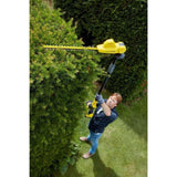STANLEY FATMAX SFMCPH845M1-QW - Cortasetos de pértiga V20 con batería 4Ah, Longitud de Cuchilla 45 cm, Cabezal pivotante, Mango ergonómico