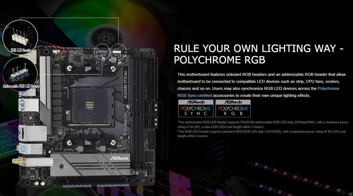 ASRock A520M-ITX / AC es compatible con la placa base de los procesadores AMD AM4 Ryzen ™ / Future AMD Ryzen ™ de tercera generación (series 3000 y 4000).