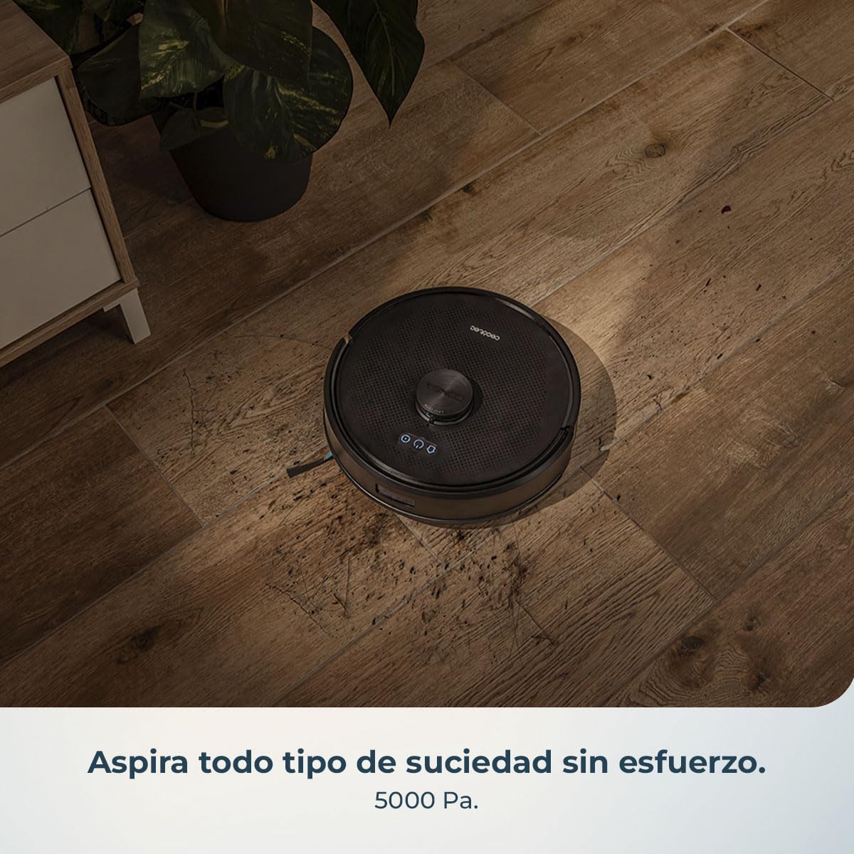 Cecotec Robot Aspirador con Navegación Giroscópica y App Conga M50 X-Treme. 7000Pa, Barre, Aspira, Friega y Pasa la Mopa, Autonomía 160mins, Sensores Anticaídas, Cepillo Multifunción, TotalSurface