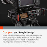 TASCAM Grabadora de audio portátil de 4 canales para videógrafos, 4 entradas combinadas XLR/TRS, 2 micrófonos internos, limitador, filtro HP (DR-70D)