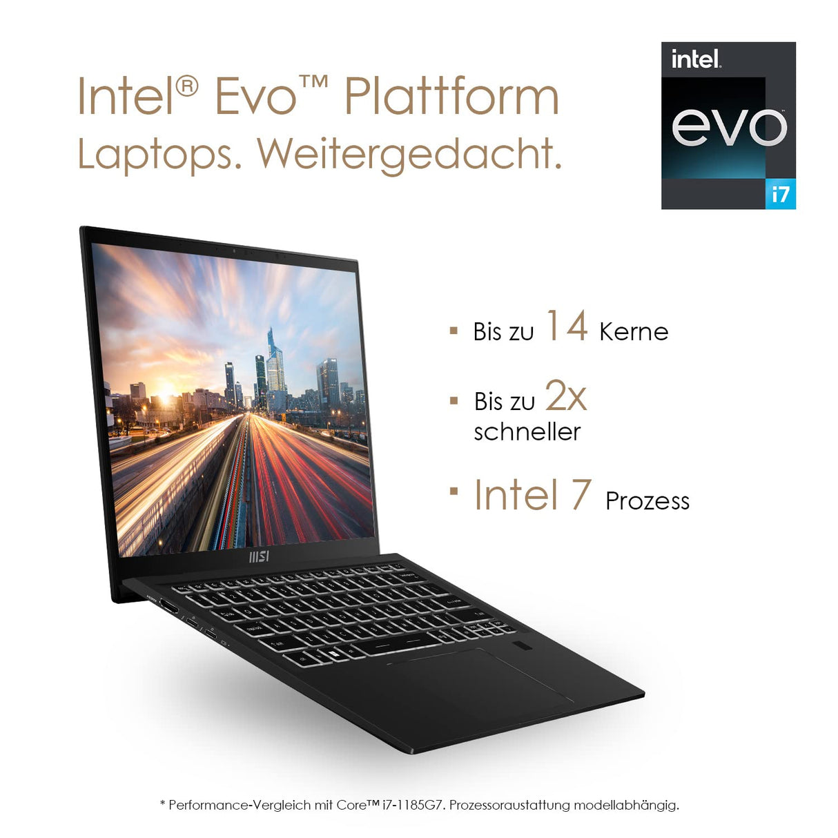 MSI Summit E14 EVO A12M-050 i7-1280P Ordinateur portable 35,6 cm (14") Full HD+ Intel Core™ i7 16 Go LPDDR5-SDRAM 1 To