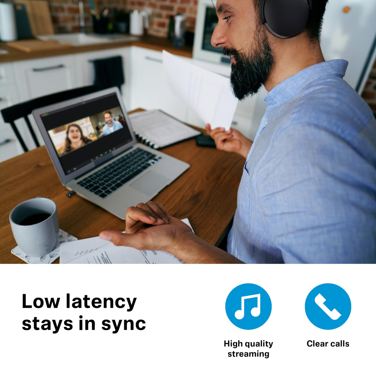 Sennheiser ACCENTUM Edición Especial - ACCENTUM Auriculares Bluetooth BTD 600 - Duración de la batería de 50 Horas, tecnología híbrida ANC, dongle con Adaptador USB-A/USB-C - Negro/Cobre