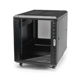 StarTech.com Armario Rack para Servidores 12U 19" 4 Columnas, Rack de Servidores con Carriles de Montaje Ajustables