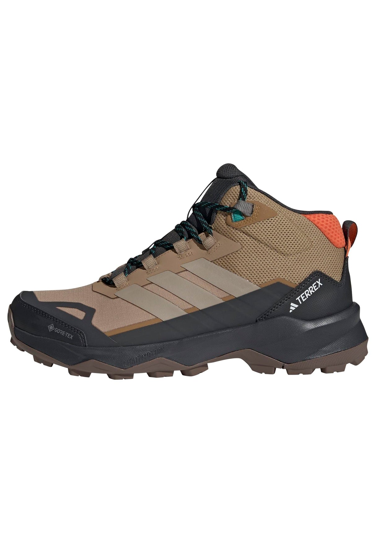 adidas Terrex Skychaser AX5 Mid Gore-Tex Hiking Shoes, Zapatos de Senderismo Hombre, Cardboard/Blanch Cargo/Semi Impact Orange, 45 1/3 EU