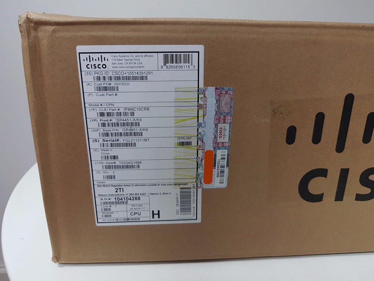 CISCO ISR 4451 (4GE 3NIM 2SM 8GACCS
