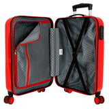 Disney Mickey Mouse Fashion Maleta de cabina Rojo 38x55x20 cms Rígida ABS Cierre de combinación lateral 34L 2 kgs 4 Ruedas dobles Equipaje de Mano