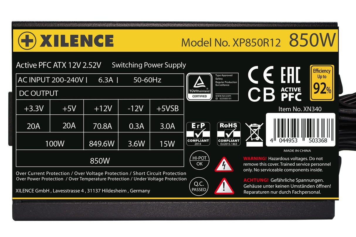 Xilence Gaming Gold 850W ATX25 XN340