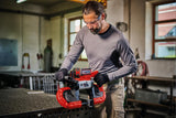 Einhell Sierra de banda con batería TE-MB 18/127 Li-Solo Power X-Change (18 V, 115 mm altura de corte, 127 mm anchura de corte, luz LED, incl. 2 bandas de sierra de metal, sin batería)