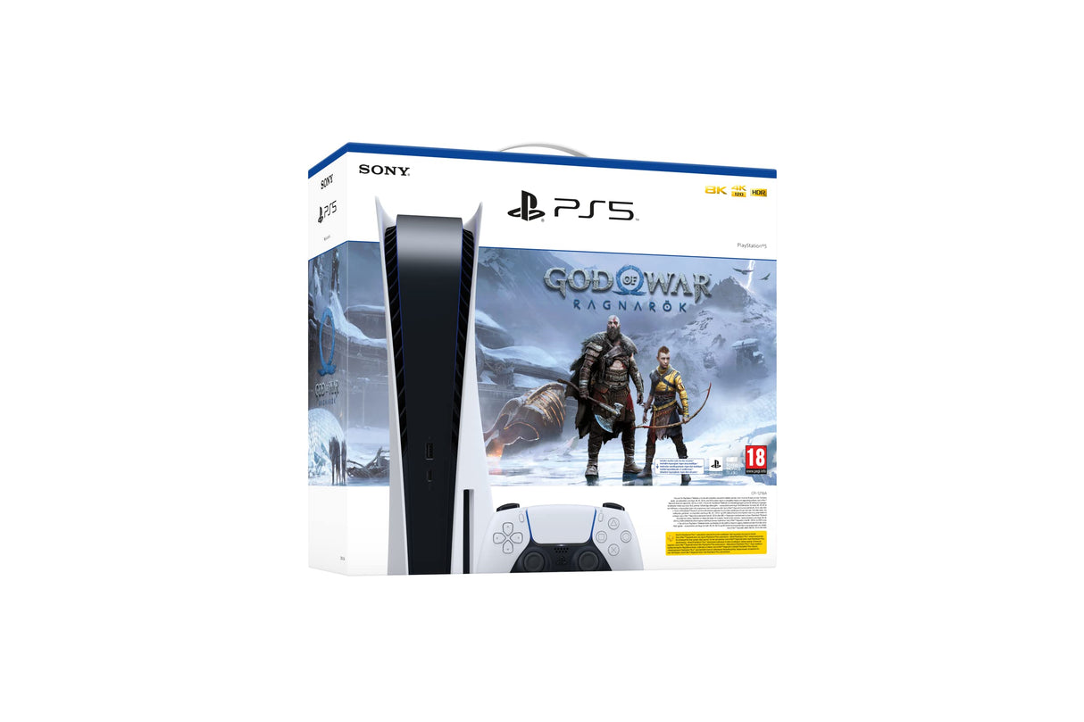 PlayStation 5 Console Standard Edition 825 GB DISC model – God of War Ragnarök Bundle