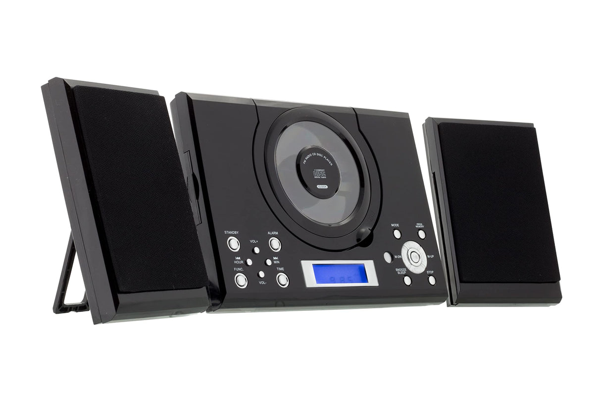 ROXX Sistema estéreo con Reproductor de CD, Radio, Conector para Auriculares y AUX MC201