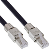 InLine 78593A - Carrete de cable de red para exteriores (cat. 6A, 50 m, S/FTP, cable PUR, RJ45, IP67, apto para PoE++, resistente a los rayos UV, resistente a la abrasión)