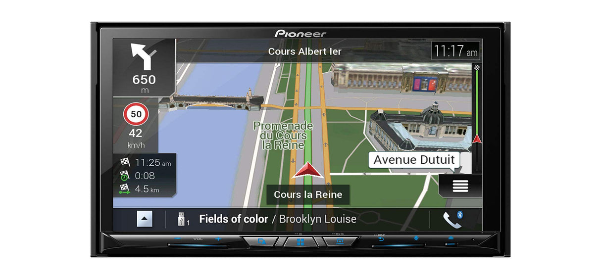 Pioneer AVIC-Z830DAB - Sistema AV de navegación con Pantalla multitáctil 7 Pulgadas y 24 bits Wi-Fi, Apple CarPlay inalámbrico, Waze y Bluetooth, Dual USB y cámara Dual Dab