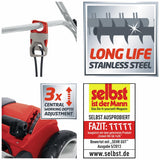 Einhell Expert GE-SA 11435 - Escarificadora eléctrica (1400 W, 230V, 3 niveles de profundidad, ancho de trabajo: 35 cm, capacidad de bolsa: 28L, con rodillo aireador) (ref. 3420561)