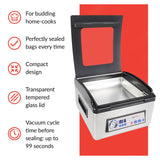 SousVideTools [SVT-03100] iVide Selladora al vacío con cámara, sistema de sellado al vacío y conservación de alimentos, adecuado para alimentos secos y húmedos, compartimento de sellado de 300 mm
