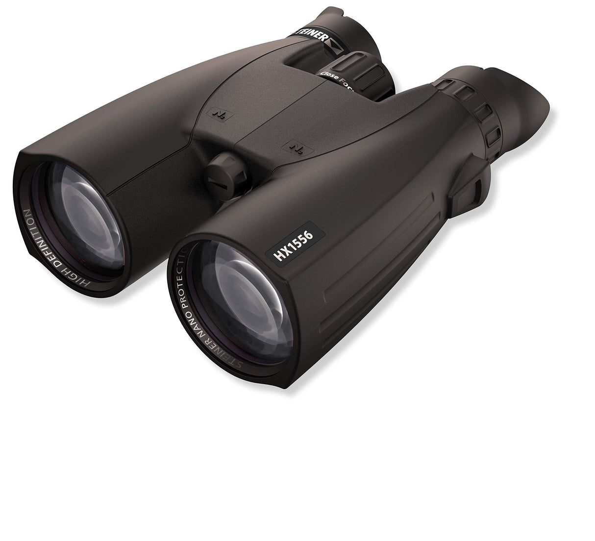 Steiner Prismáticos de la Serie HX de 15 x 56 – Óptica de Aventura versátil, Transparente y de Alta precisión para situaciones de Poca luz y luz Diurna, Color Negro