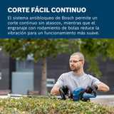 Bosch Professional 18V System cortasetos a batería GHE 18V-60 (motor sin escobillas, capacidad de corte de 20 mm)