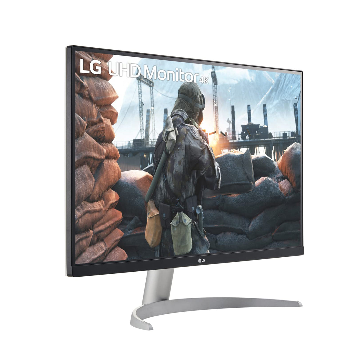 LG 27UP600-W - Monitor 4K UHD 27 pulgadas, Panel IPS: 3840x2160, 60Hz, 5 ms, 1000:1, 400nit, DCI-P3 95%, 16:9, HDMI, DisplayPort, Conectividad Universal, Inclinación Ajustable, Color Negro
