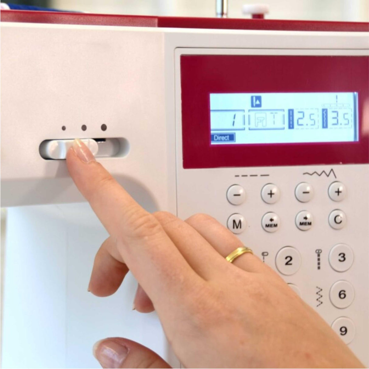 Máquina de coser Bernette Patchen para colchas, patchwork y 197 programas profesionales con ordenador 8 en 1