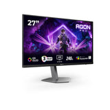 AOC Agon Pro AG276UZD - Monitor gaming QD OLED de 27 pulgadas, 240 Hz, 0,03 ms, FreeSync Prem.Pro, compatibilidad con G-Sync, Ajuste de altura, HDR400 (3840 x 2160, 2 HDMI, DisplayPort, USB Hub) Negro