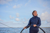 Helly Hansen W Crew Hooded Jacket Chaqueta, Azul marino, XS Mujer