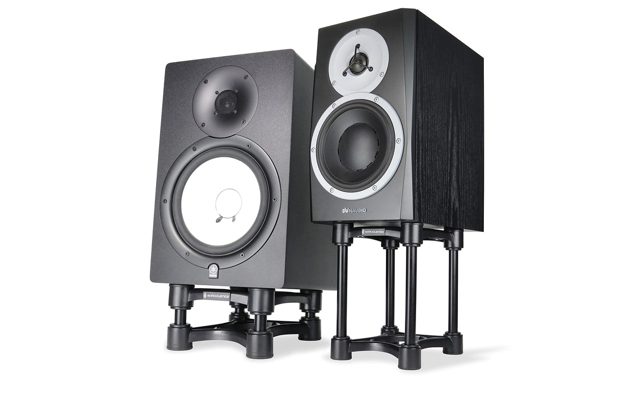 IsoAcoustics ISO-Stand Series Speaker Isolation Stands with Height & Tilt Adjustment: Iso-155 (15.5 x 19 cm) Pair
