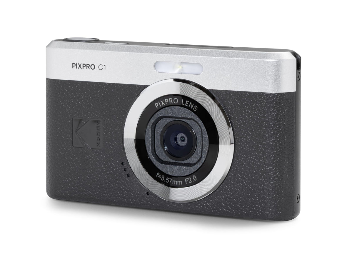 KODAK Pixpro C1 - Cámara Digital Ultra compacta | 13MP BSI CMOS, Zoom 4X, Pantalla LCD de 2.8", Flash LED, Batería integrada, Negro