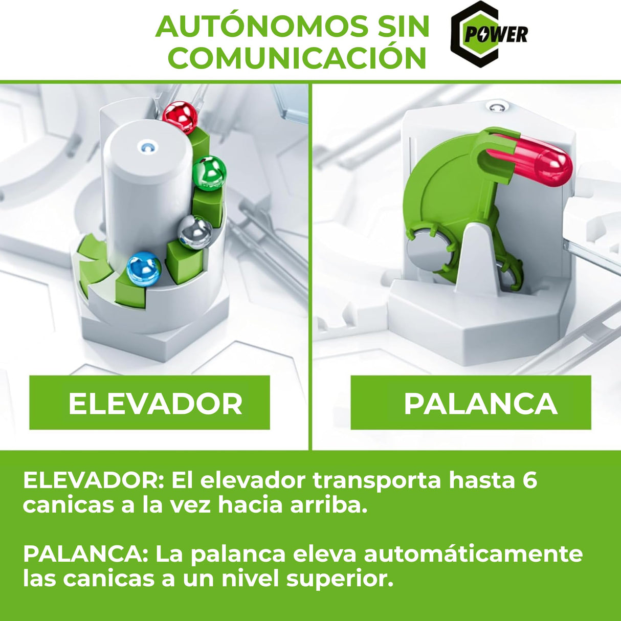 Ravensburger - Gravitrax Power Interaction | Circuito Canicas con 11 Piezas | Rompecabezas Niños con Canicas | Juegos para Niños De 8 Años | Juegos Mesa Compatibles con Todos Los Gravitrax