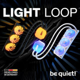 be quiet! Light Loop 240 mm Black CPU refrigerador con agua para sistemas muyoverclockeados, elegante bloque de refrigeración ARGB, 2 ventiladores Light WingsLX PWM high-speed, con ARGB-PWM-Hub