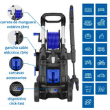 AR Blue Clean Hidrolimpiadora de Alta Presión con 2 Motopompas y Power Brush e-4 TWINFLOW D (2500 W, 150 bar, 810 l/h)