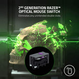 Razer DeathAdder V2 Pro - Ratón Gaming inalámbrico ergonómico (interruptores ópticos, enfoque óptico + sensor de 20K, memoria integrada, programable) Negro
