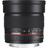 Samyang SY85M-E 85mm F1.4 Lente asférica de Alta Velocidad para cámaras Sony E-Mount