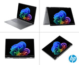 HP Omnibook X Flip - Ordenador portátil Convertible de 16" 3K OLED táctil (Ryzen AI 7 350, 32GB RAM, 1TB SSD, AMD Radeon 860M Graphics, Windows 11 Home) Silver - Teclado QWERTY Español