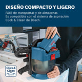 Bosch Professional 18V System GAS 18V-10 L - Aspirador a batería (depósito 10 l, 90 mbar, ruedas, sin batería)