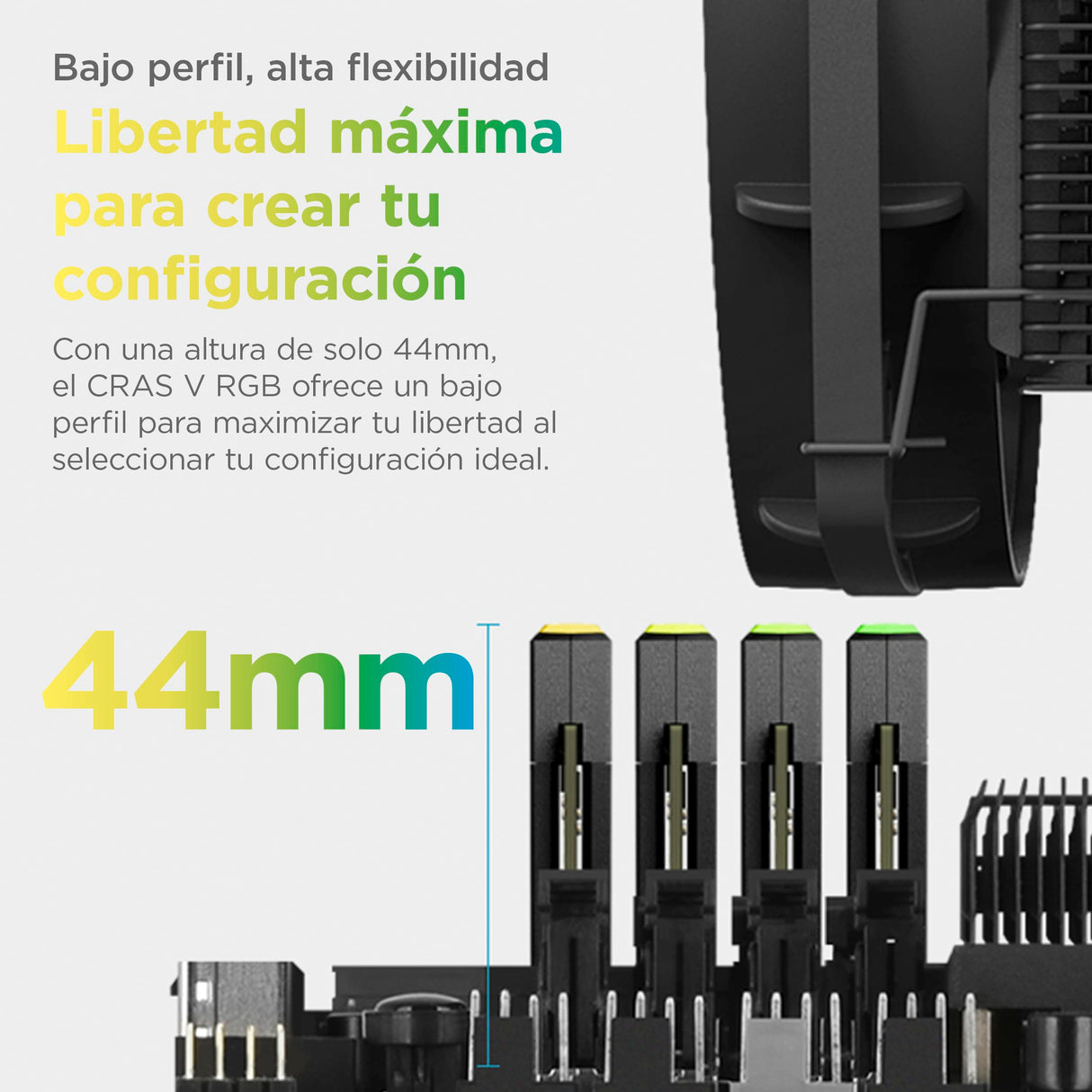 KLEVV CRAS V DDR5 RGB 48GB (2X 24GB) 8000MT/s CL38 Memoria RAM Gaming Kit XMP 3.0 Alto Rendimiento Overclocking 38-48-48-128– Juega más rápido con un CL38 ultrabajo