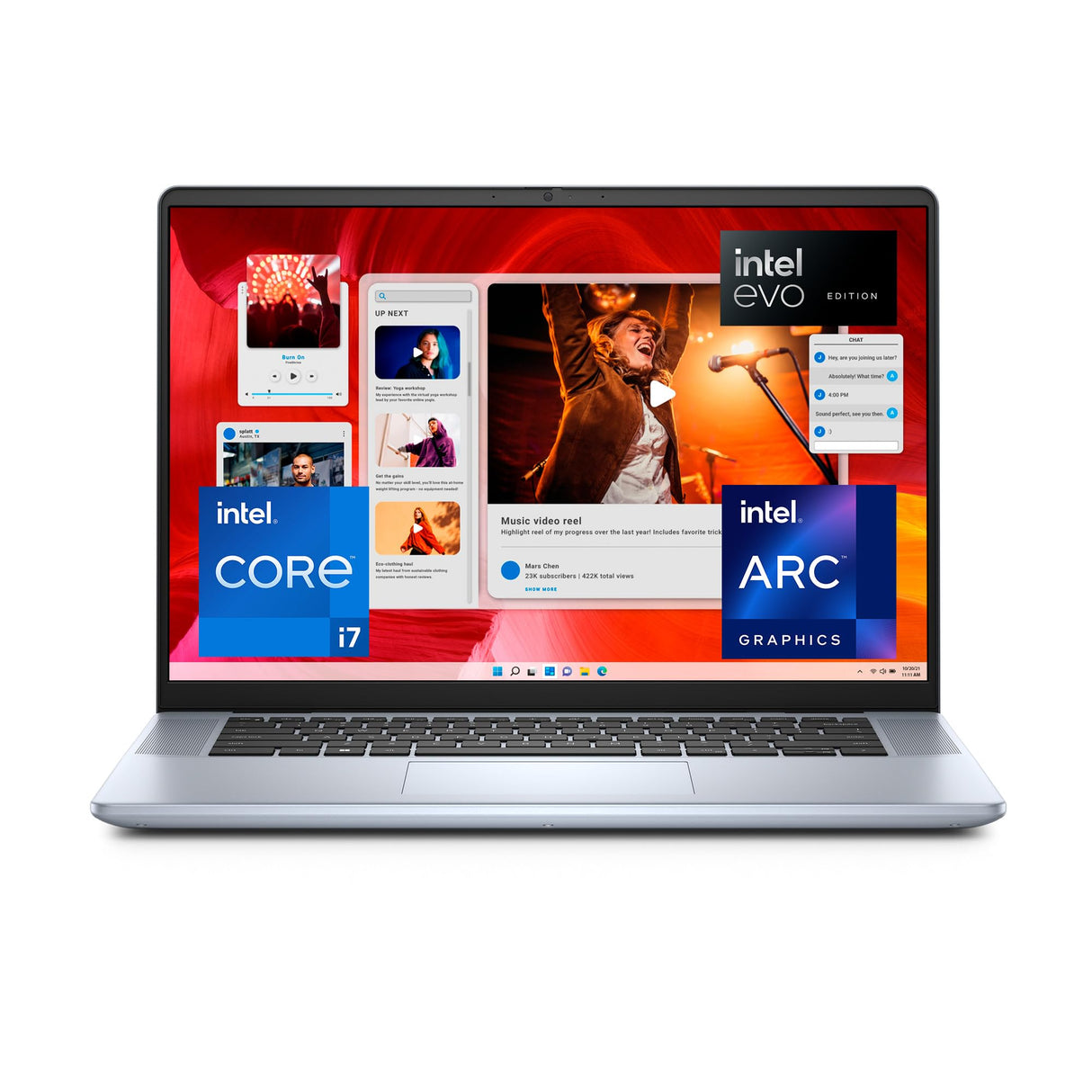 Dell Inspiron 7640 Laptop 16 2.5K Display, Intel Core i7-13620H, 16 GB LPDDR5X RAM, 1 TB SSD, Intel ARC Graphics, Windows 11 Home - Cloud Cover