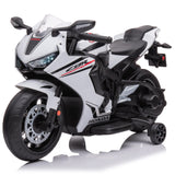 TURBO CHALLENGE - Honda CBR1000RR - Portador Eléctrico - 119178 - Moto - Blanco - Listo para Rodar - Máximo 30Kg - Plástico - Baterías Recargables - A Partir de 3 años