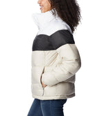 Columbia Puffect Color Blocked Jacket Chaqueta, Mujer, Piedra Oscura, Negro, Blanco, S