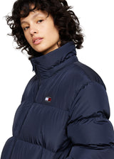 Tommy Jeans Cazadora Acolchada Mujer Alaska Impermeable, Azul (Dark Night Navy), XL