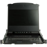 StarTech.com Consola KVM HD de 17" para Rack - de Riel Doble - Incluye Cables y Brackets de Montaje - DVI y VGA - LCD de Montaje en Rack