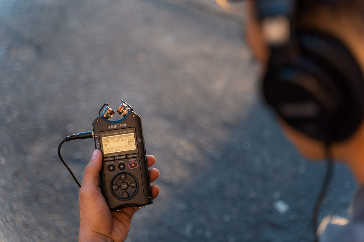Tascam DR-40X grabadora de audio portátil de 4 pistas, usb2.0